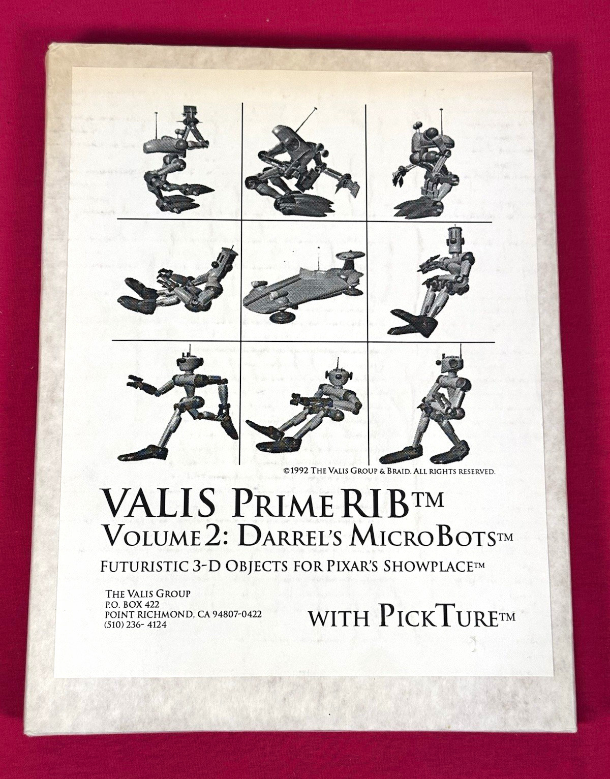 Vintage 1992 PIXAR ShowPlace RenderMan VALIS Prime RIB VG Shaders PickTure Mac