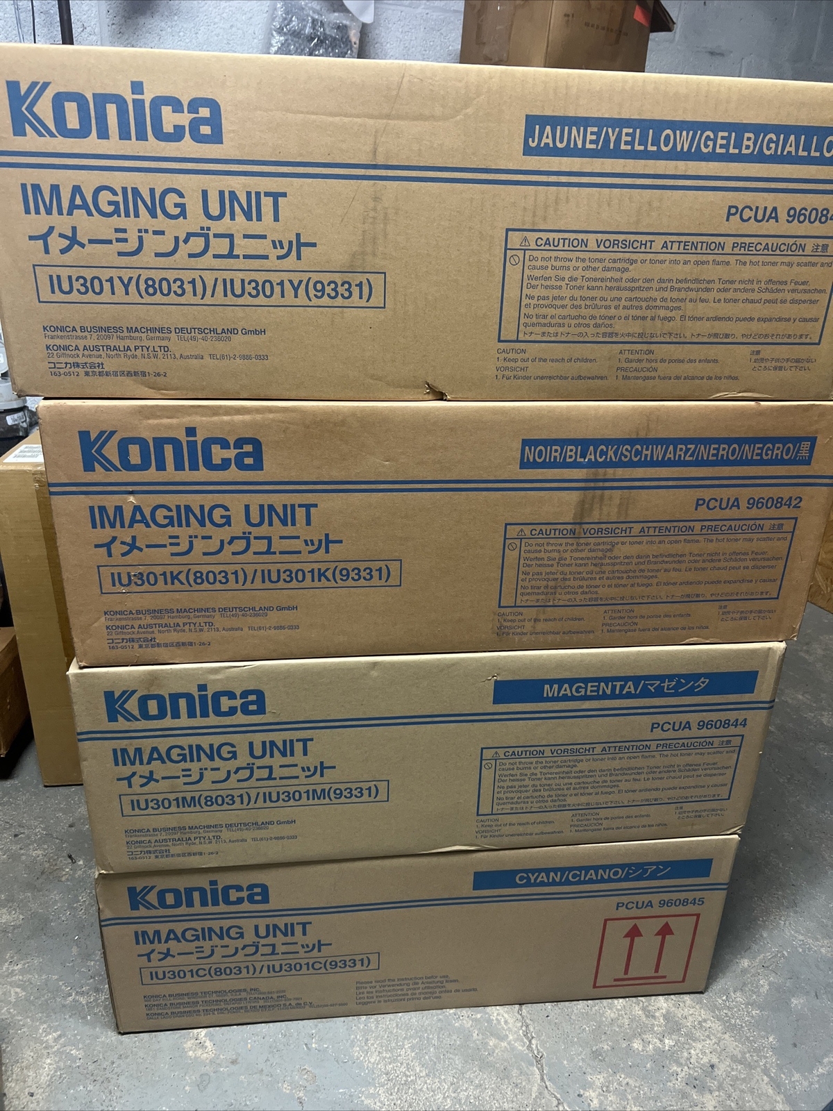 Genuine Konica-Minolta imaging unit IU-301Y  Full Set