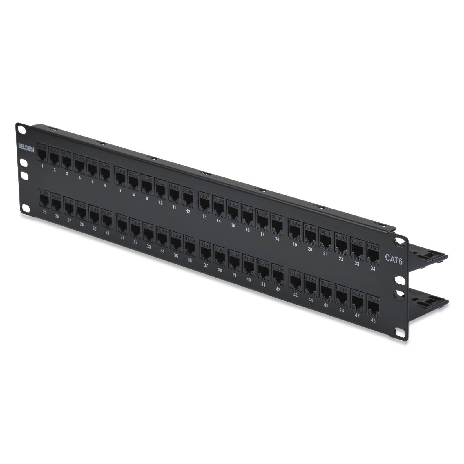 Belden DC6PPF2U48BK 48 Port CAT6 DataConnect Patch Panel 2U Black