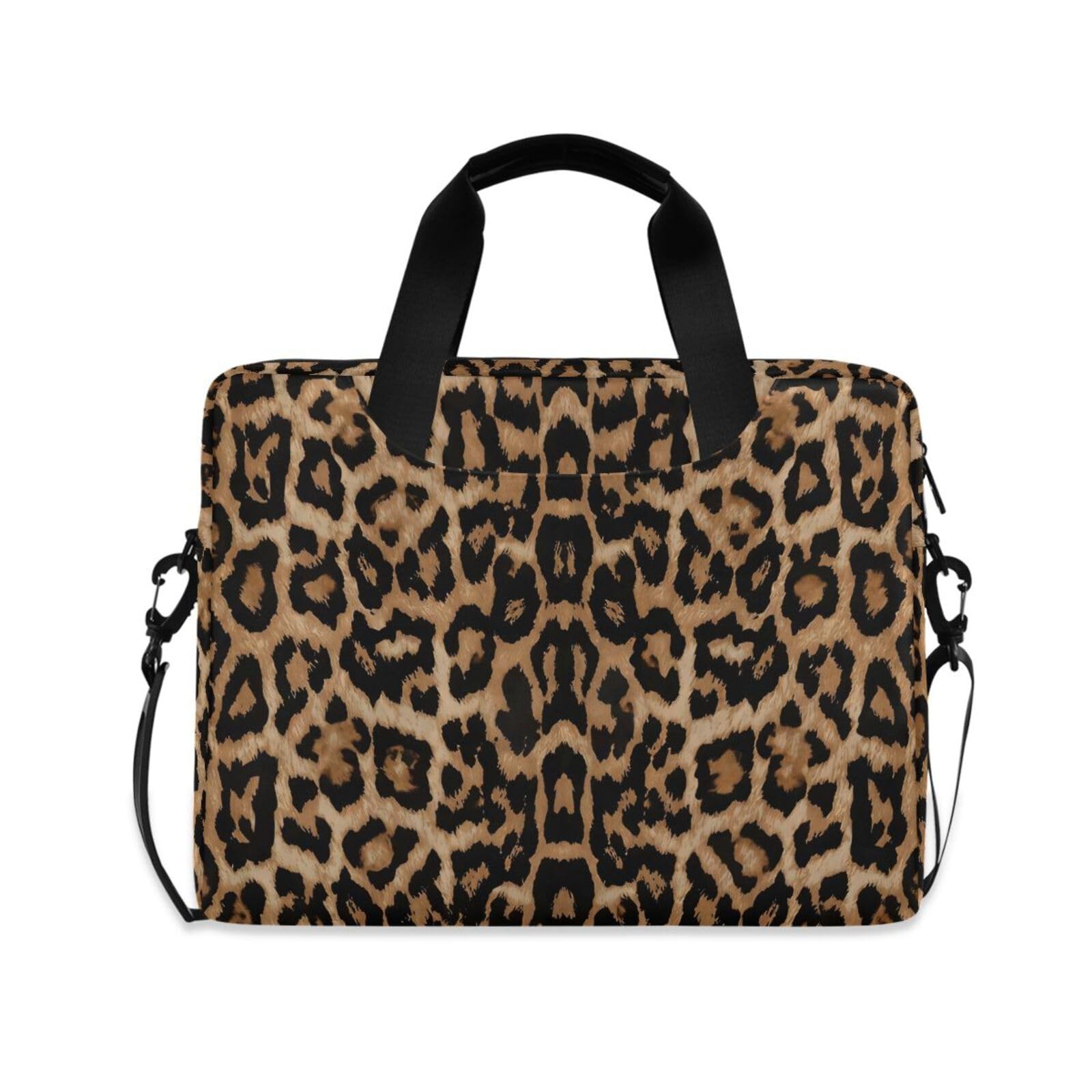 Cheeteh Leopard Print Animal Laptop Case Bag Sleeve Portable Crossbody Messen...