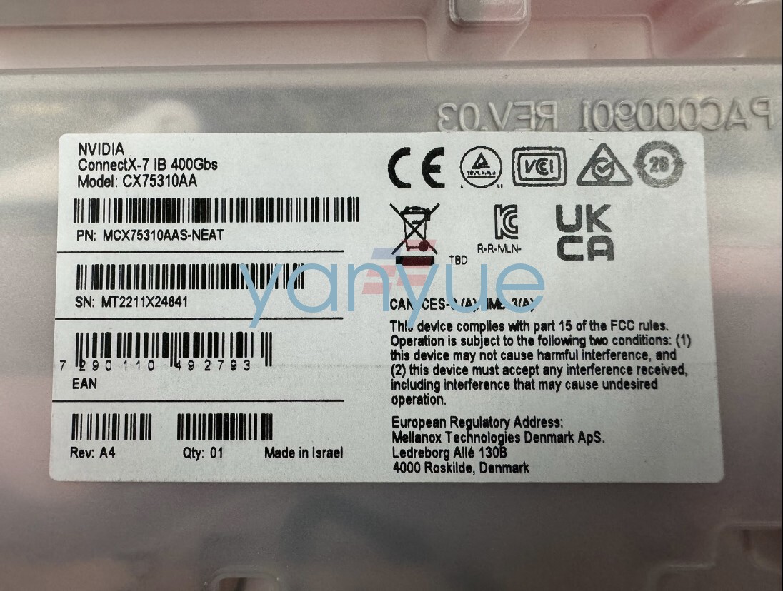 1PCS MCX75310AAS-NEAT new Ethernet Network Card FedEx or DHL