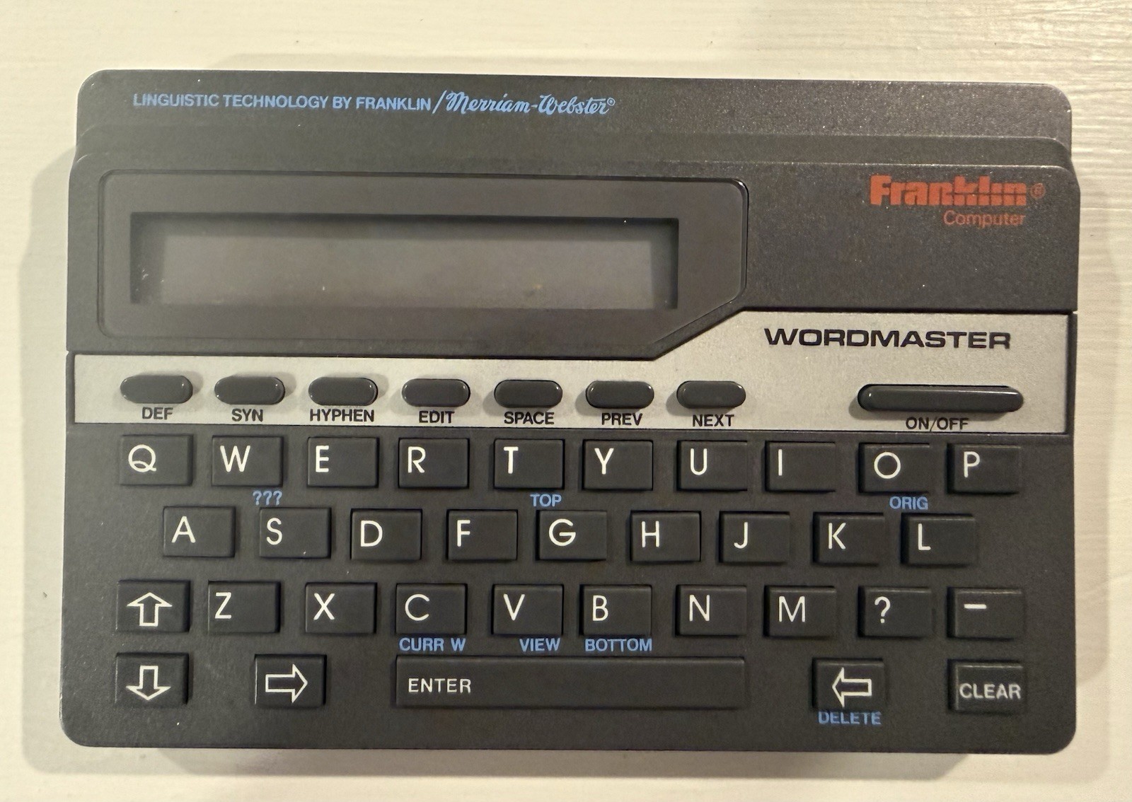 Vintage Franklin Wordmaster Deluxe Computer  WM-1055