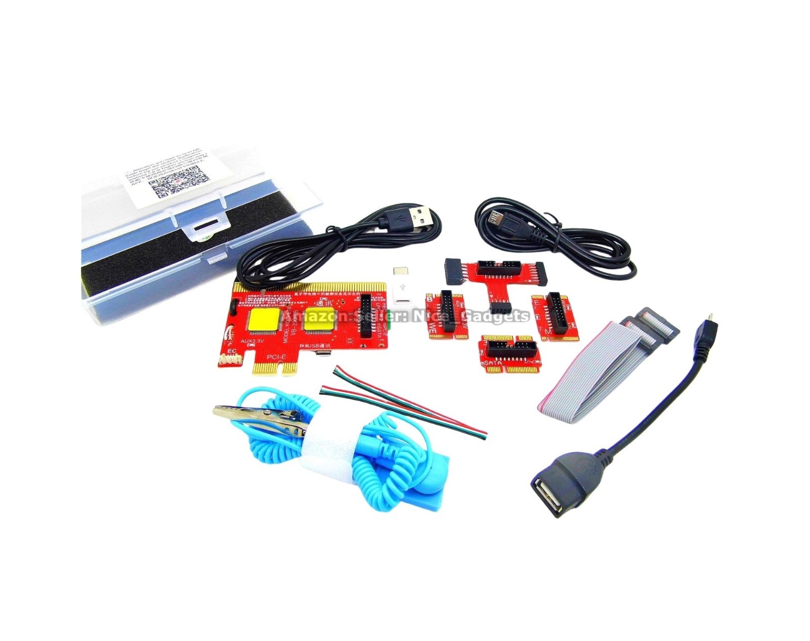 USB PCIe Motherboard Diagnostic Tester Kit - Computer BIOS POST Test Card Tool