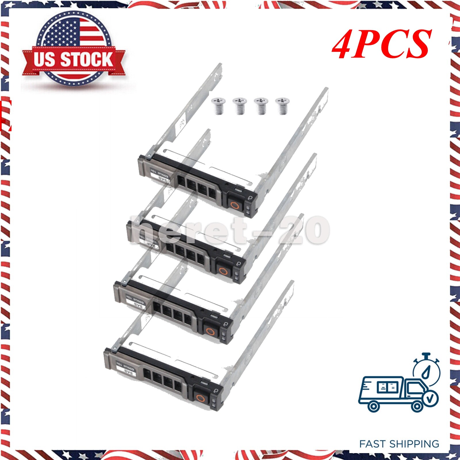 4PCS NRX7Y 2.5" HDD Tray Caddy FOR M620 M420 M520 M820 Blade Server 0NRX7Y