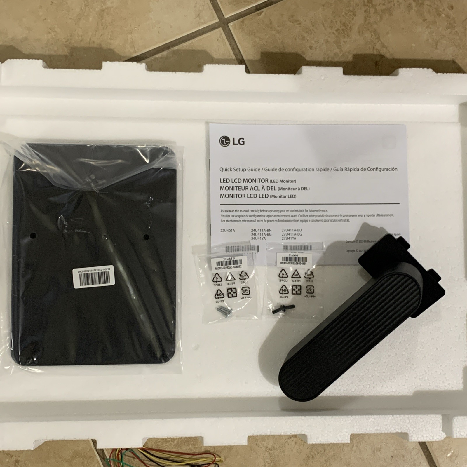 LG OEM 24" Monitor Mount For 24U4 Series LED LCD Mount Stand Base