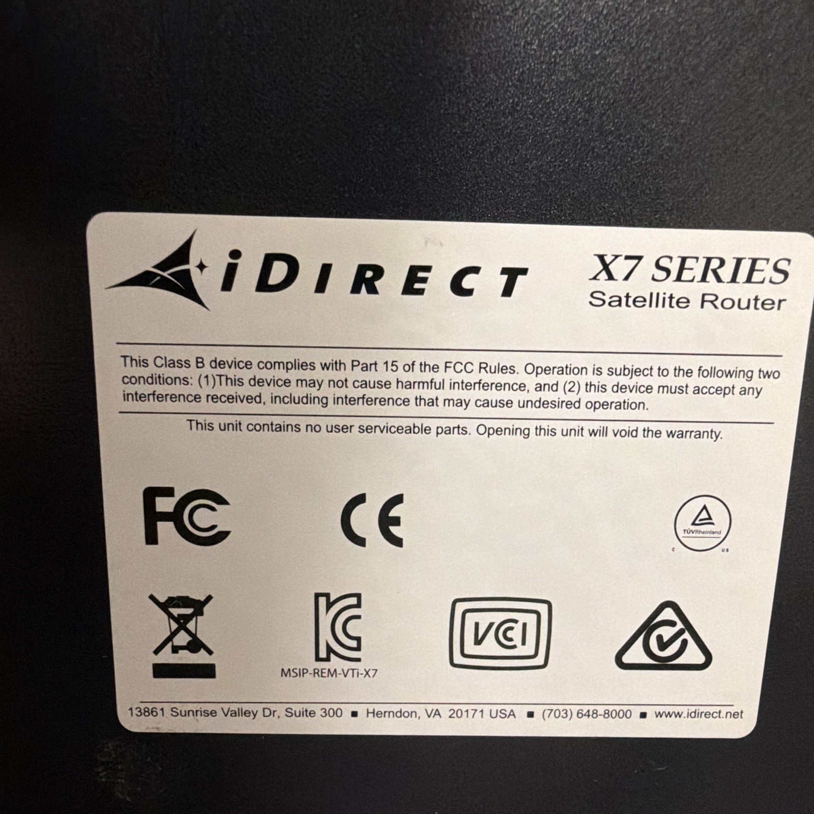 iDirect Evolution X7 Remote Satellite Modem Router 24/48v