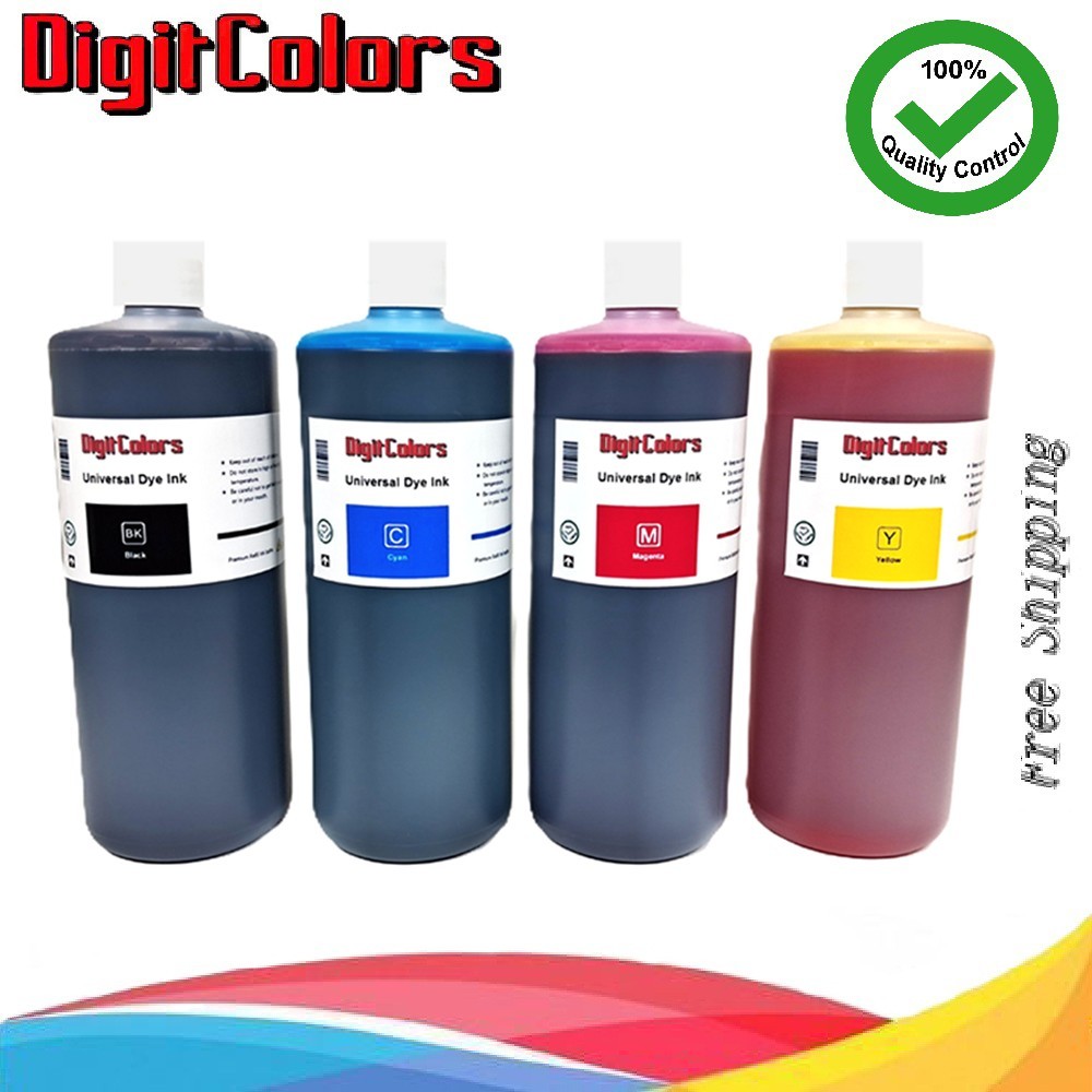 4x1000ml Universal Ink refill kit bottles for HP Canon Epson Dell Brother Kodak
