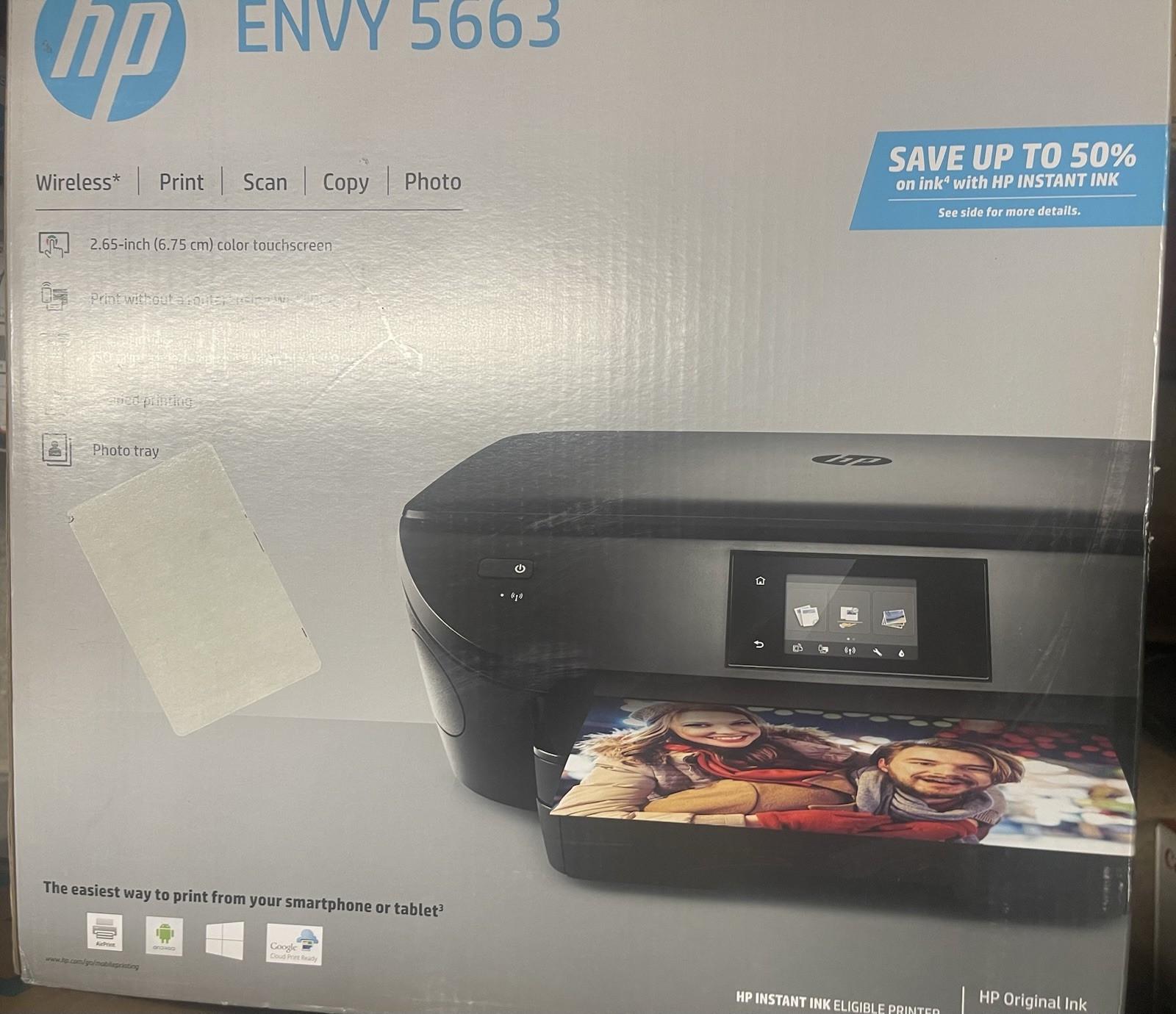 HP Envy 5663 Wireless Color Printer New Sealed，the same as HP Envy 5660 Printer