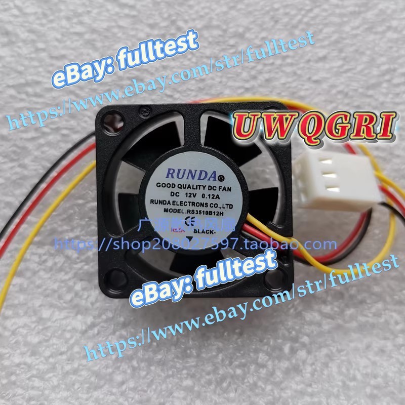 1PCS RUNDA RS3510B12H 12V 0.12A 3cm 3010 Cooling Fan