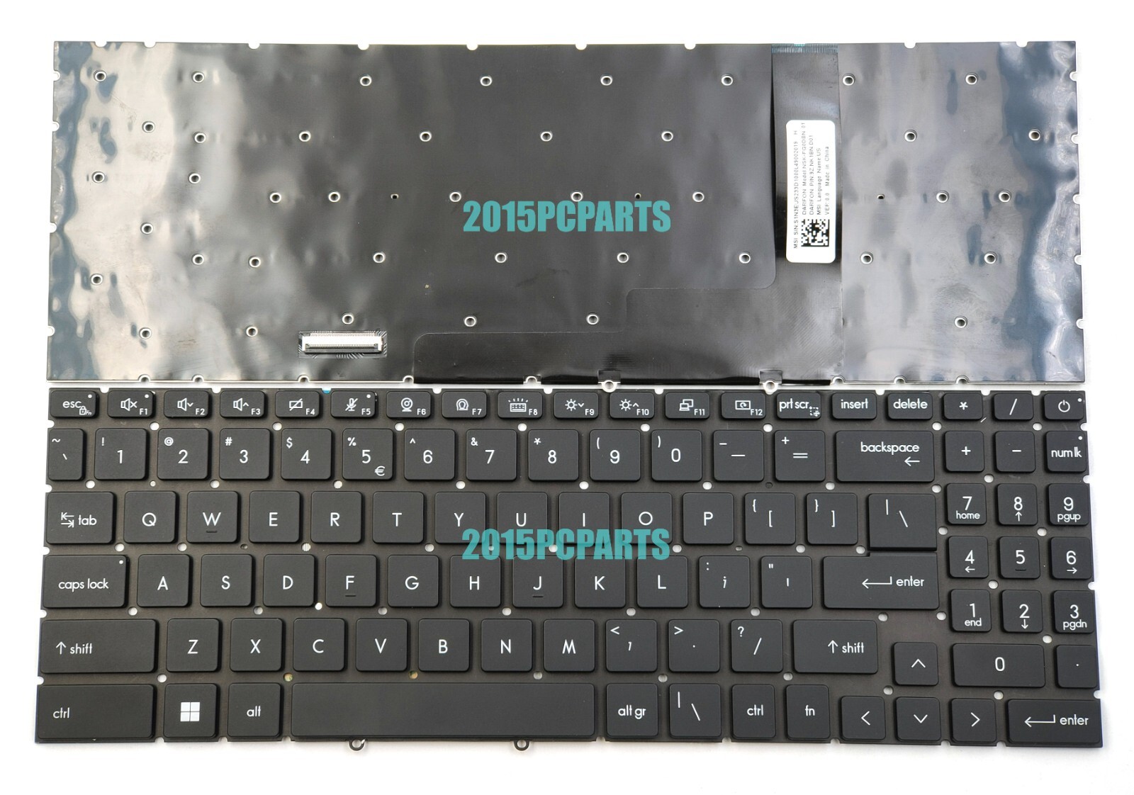 New MSI Creator Z17 A12UET CreatorPro A12UMST keyboard US Per-Key RGB backlit US