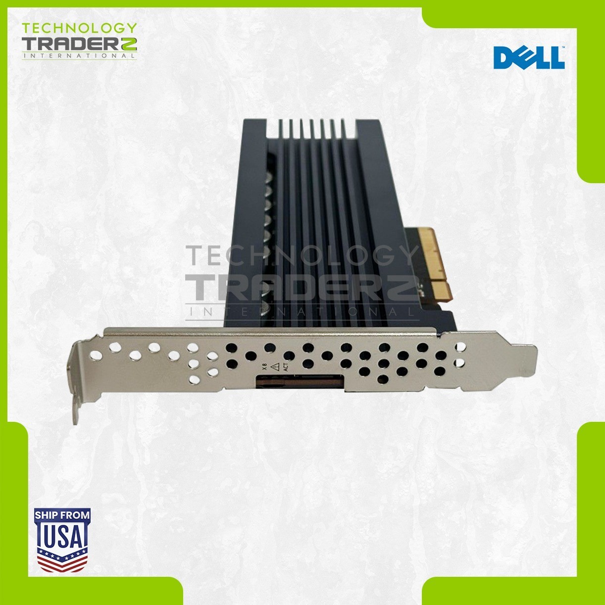 06V6M Dell 1.6TB TLC PCI-E NVMe SSD 006V6M MZPLL1T6HEHP-000D3 W/ Long Bracket