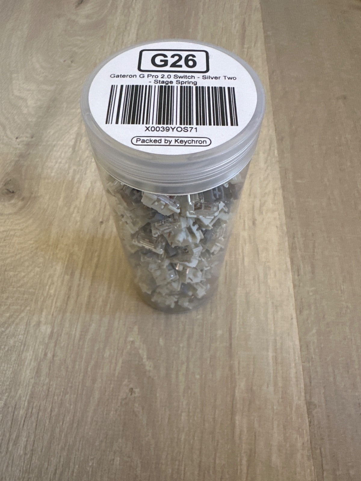 Keychain Gateron G Pro 2.0 Switches - Silver Two Stage Spring