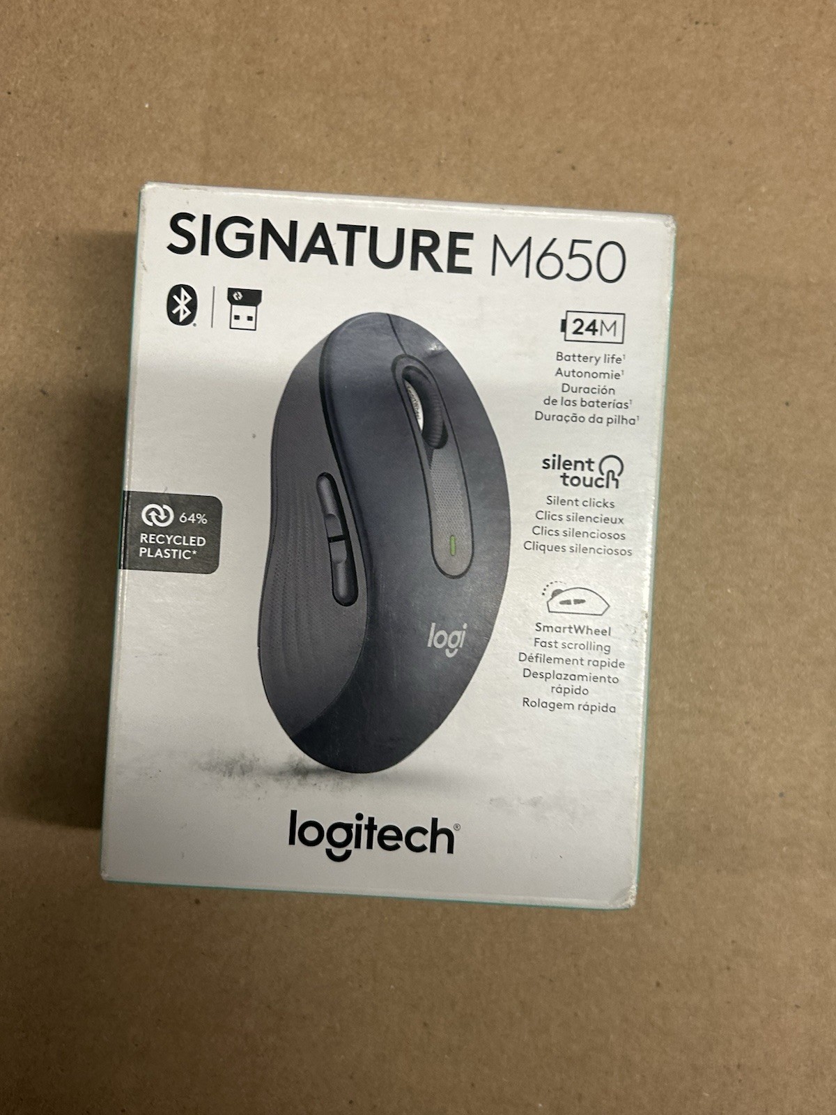 Logitech SIgnature M650 Wireless Mouse - Graphite