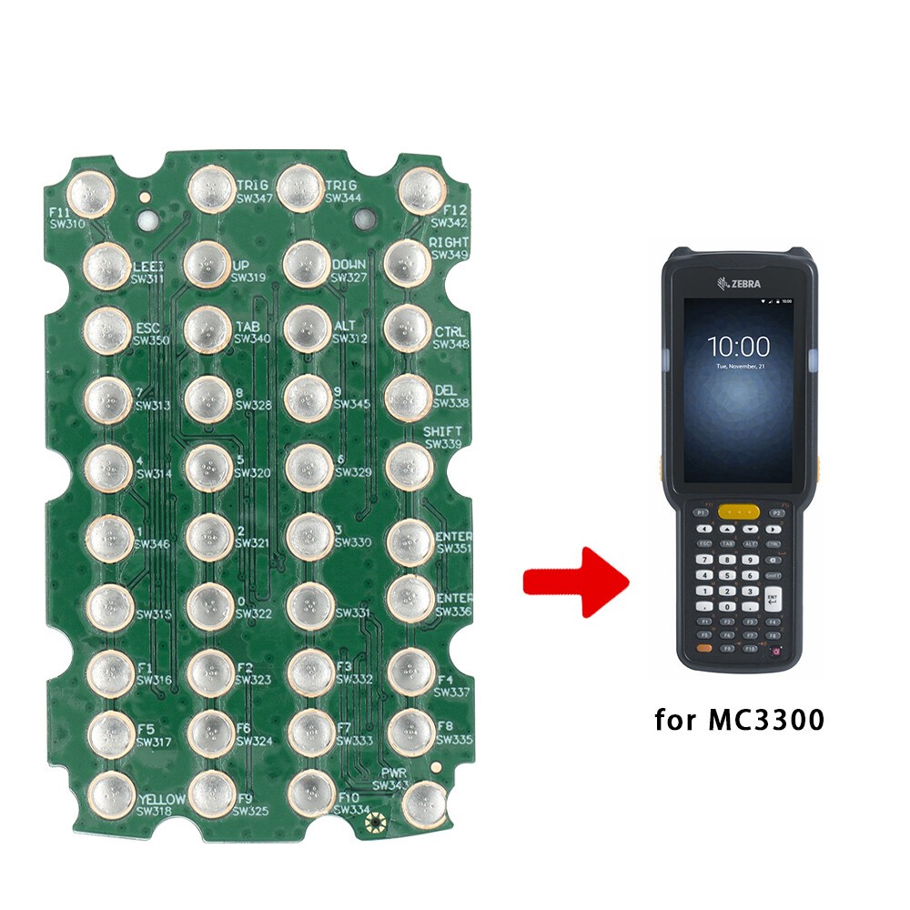 2pcs 38-Key Keypad PCB for ALL Zebra  Symbol MC3300 MC330 Series