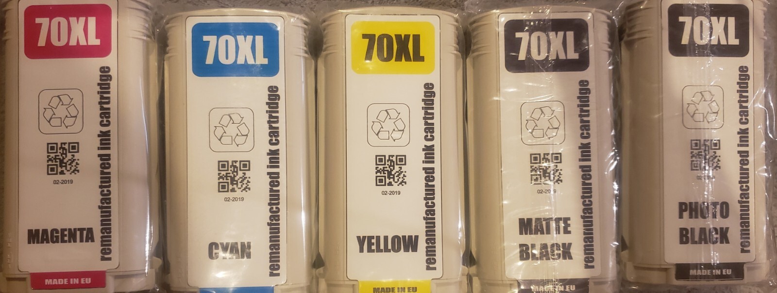 5pk Compatible for HP 70XL ink cartridges DesignJet z2100 z5200