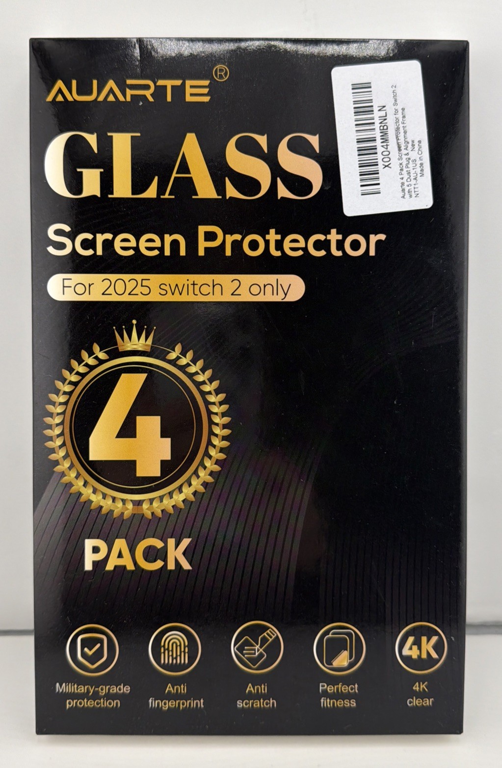 Auarte Glass Screen Protector for 2025 Switch 2 Only (4 pack). New