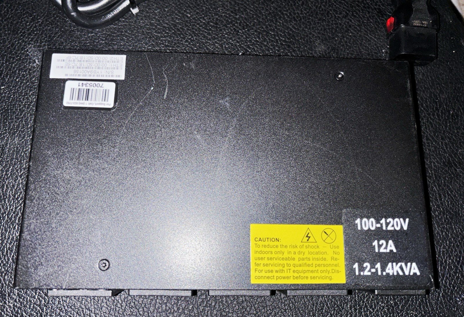 Raritan PXO-2402R Rack Mount PDU Remote Monitoring 4x NEMA 5-20R 12A