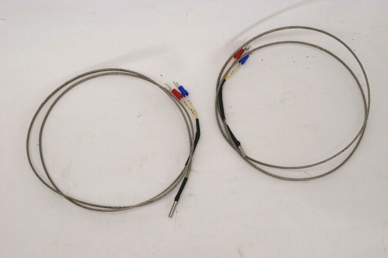 3D Printer K-type High Temperature Sensor Probe Thermocouple 500°C 1.0m Lot of 2