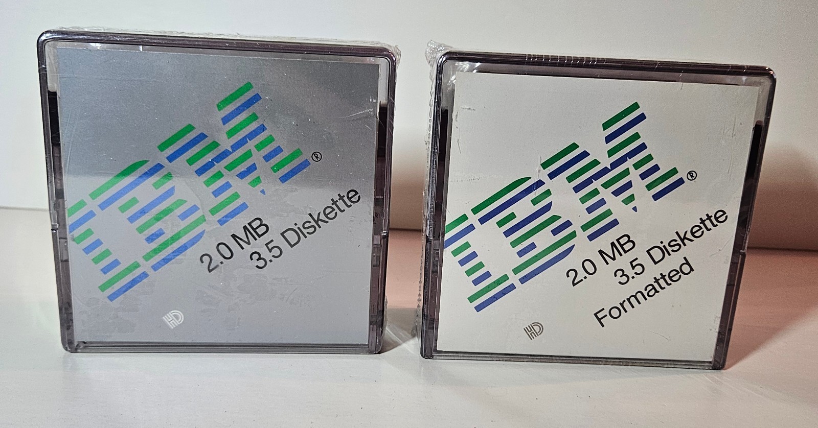 2 Boxes Vintage IBM 2.0 MB 3.5 Inch Diskettes. NEW. SEALED.