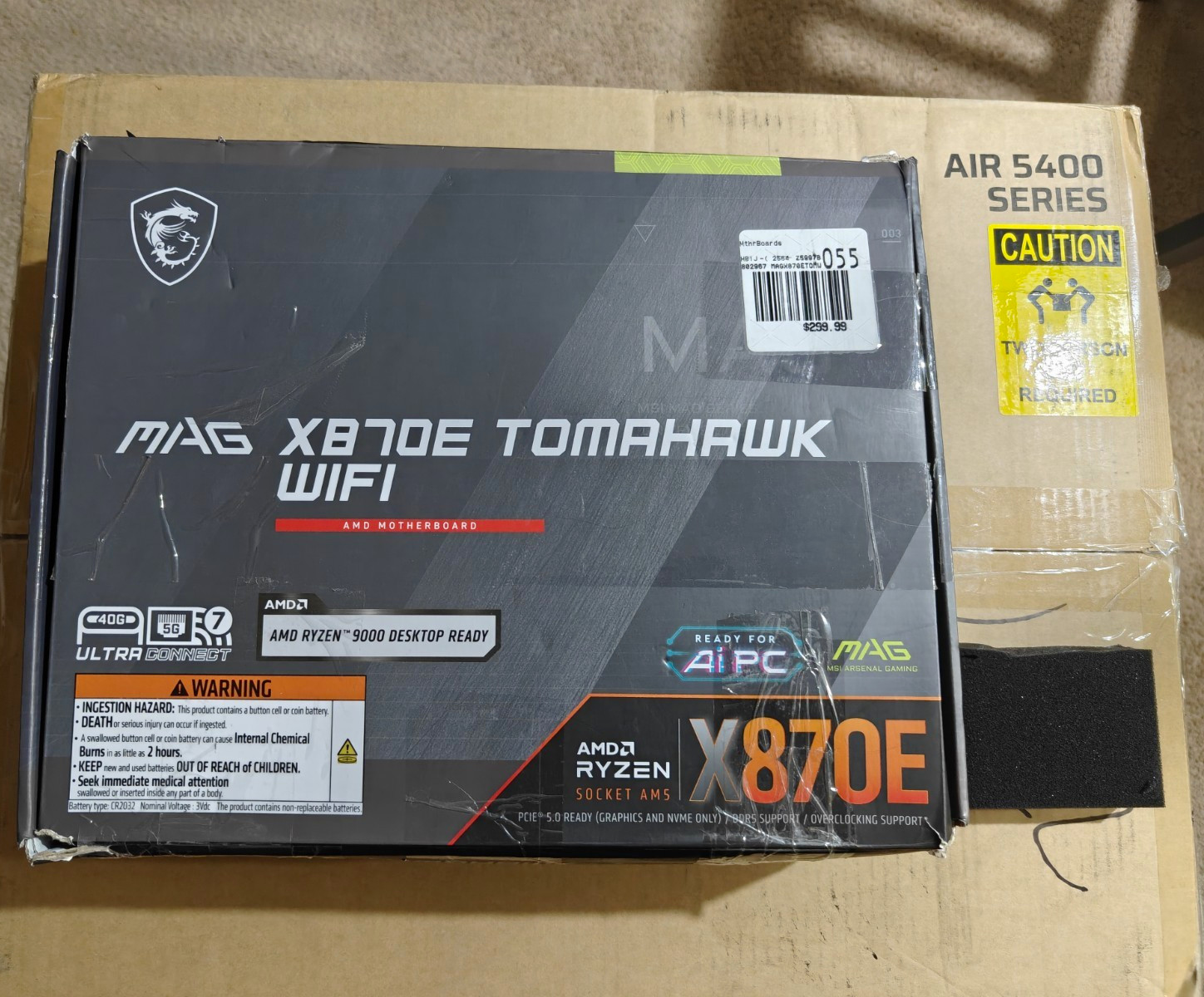 MSI MAG X870E TOMAHAWK WIFI ATX Motherboard