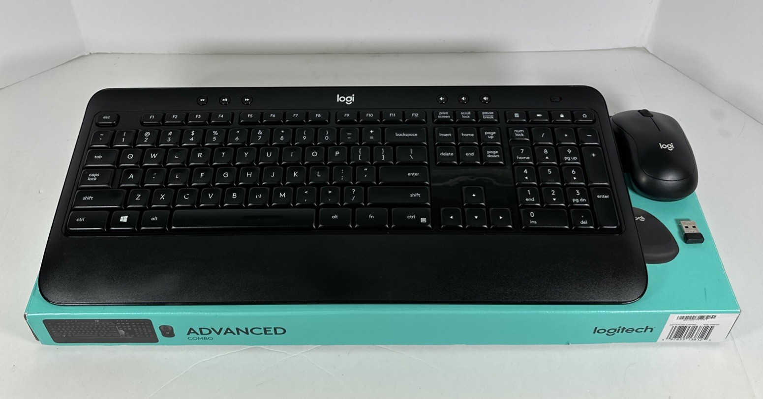 Logitech K540e Wireless Keyboard & Mouse Advanced Combo - Dongle & Batteries Inc