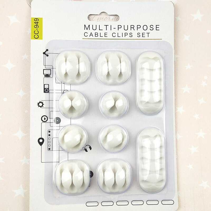 Desktop Cable Organizer Cable Winder Charging Cable Holder for Mouse Headphone