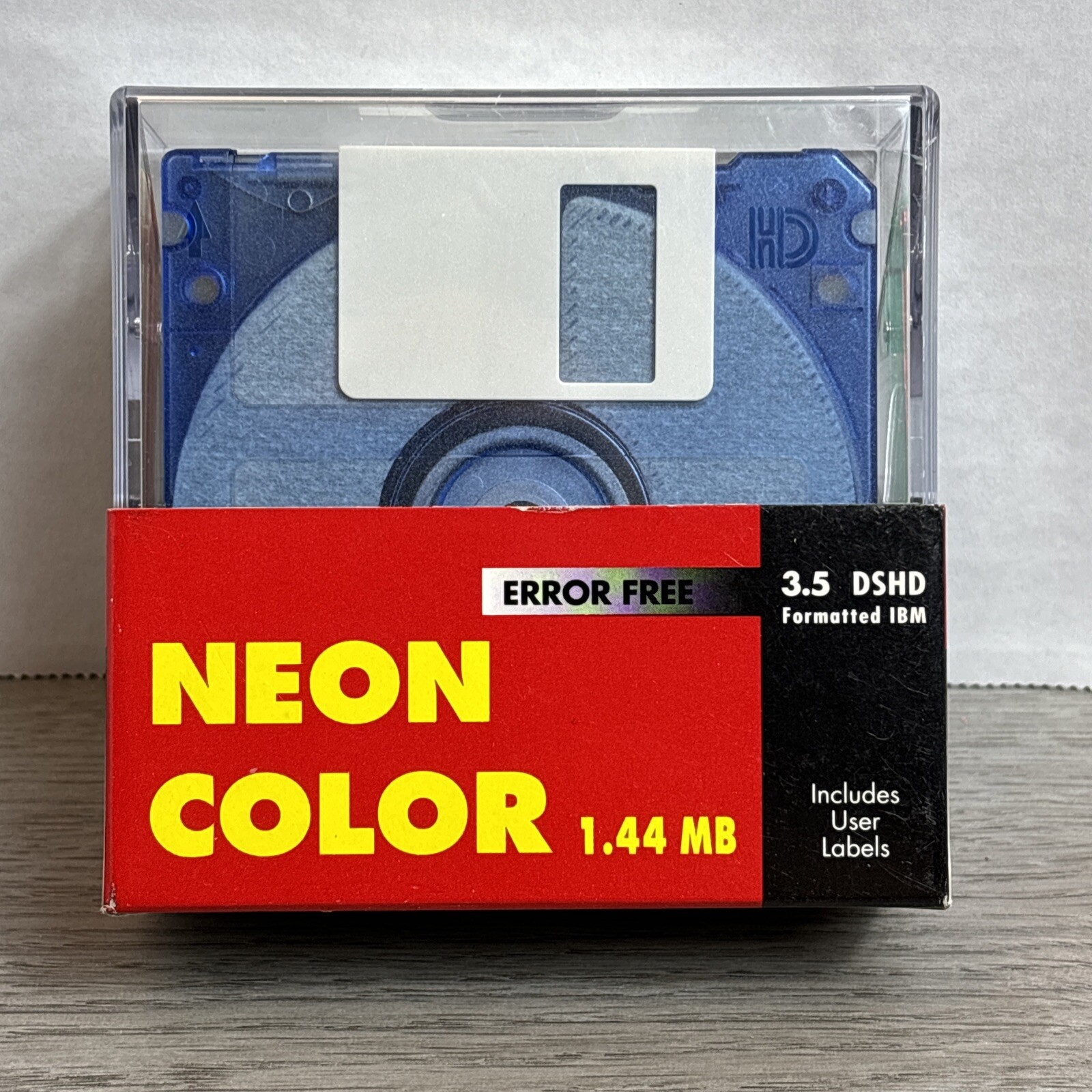 New Neon color 3.5” Discs 10 1.44 MB Error Free With Labels