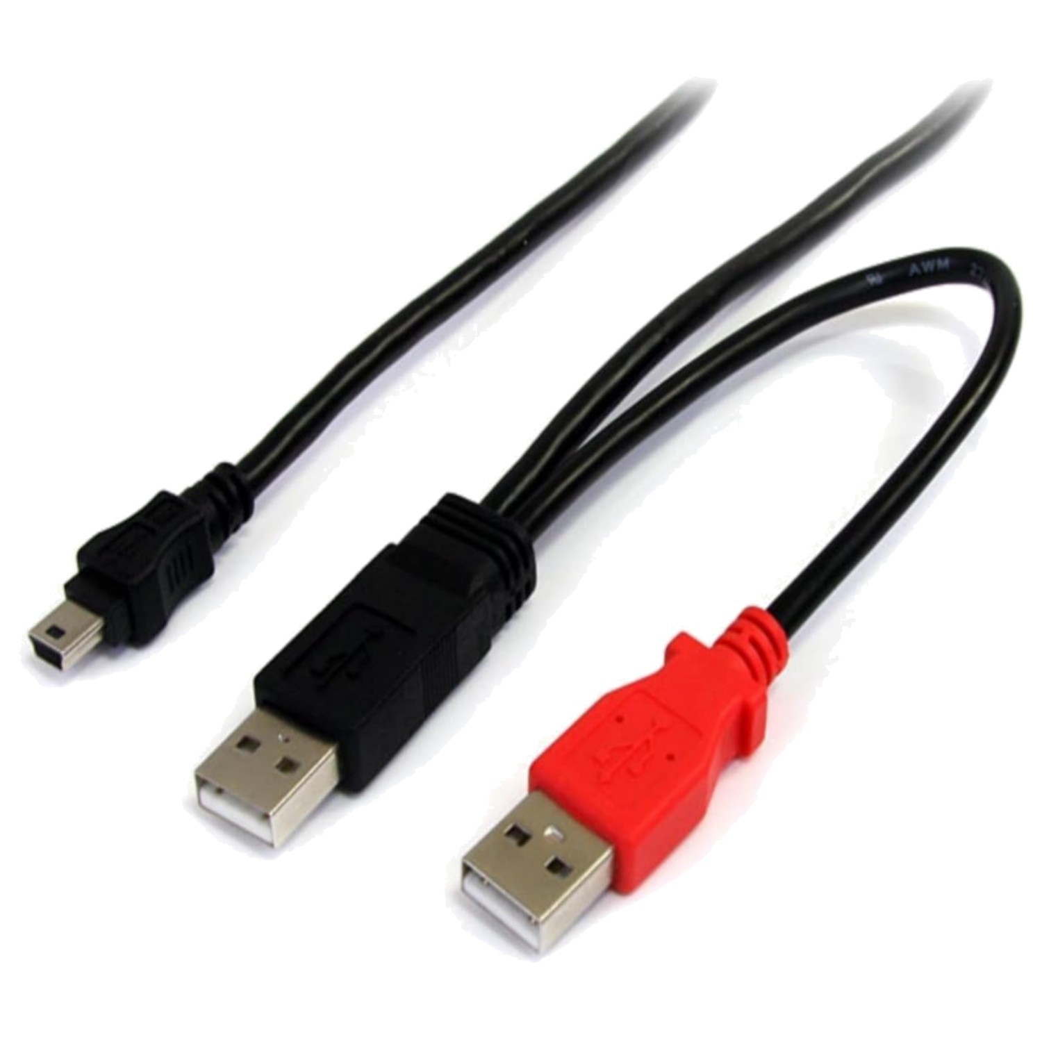 6ft StarTech USB 2.0 Y Cable: Connect & Power External Hard Drives Effortlessly