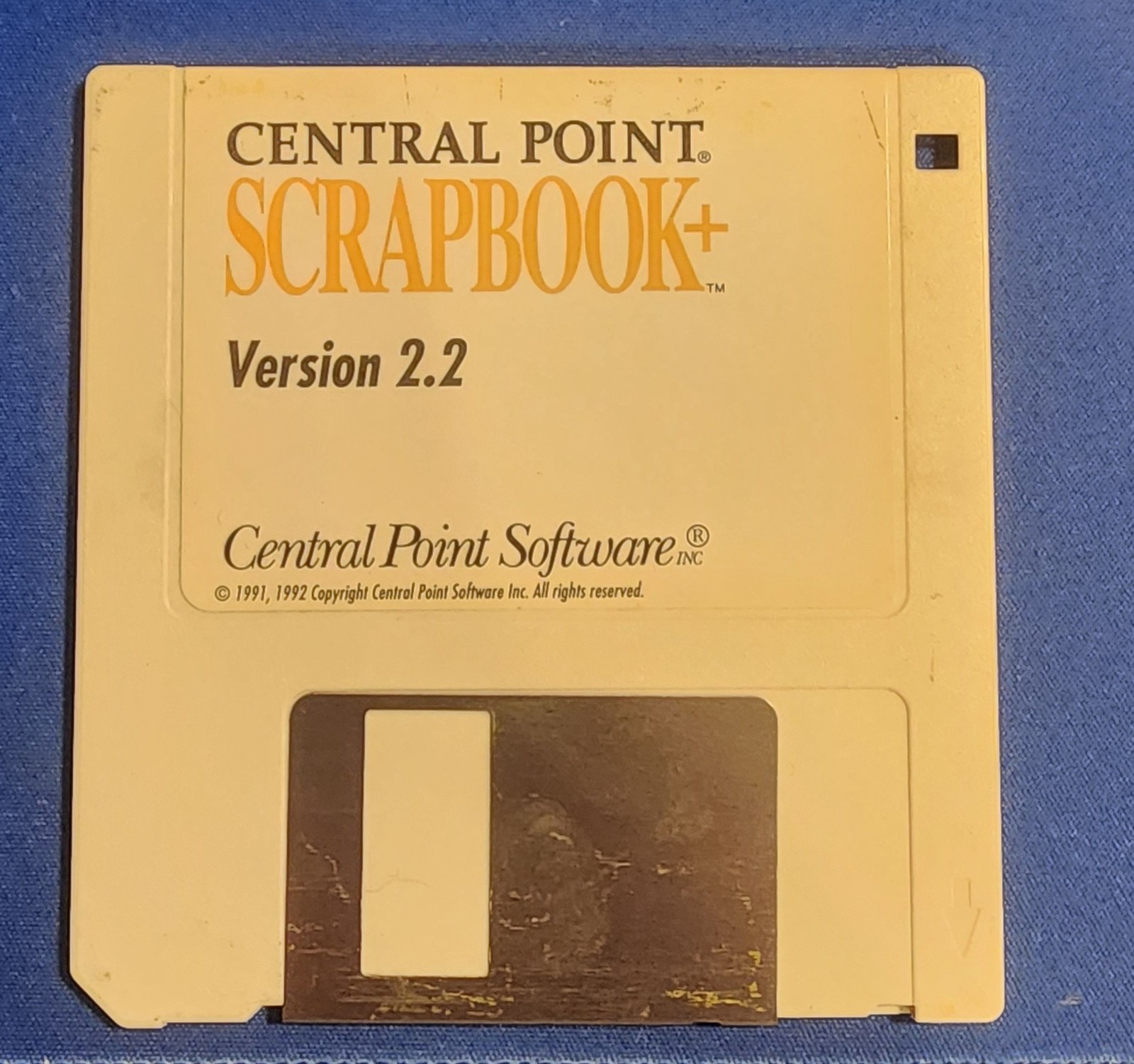 Vintage Central Point ScrapBook + Single Disk Only Ver 2.2 1992