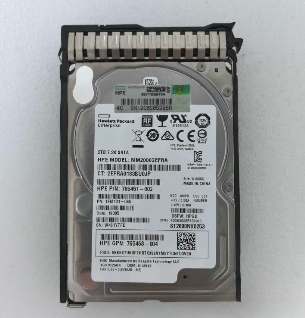 HPE 765455-B21 2TB,7200 RPM,2.5 inch Hard Disc Drive