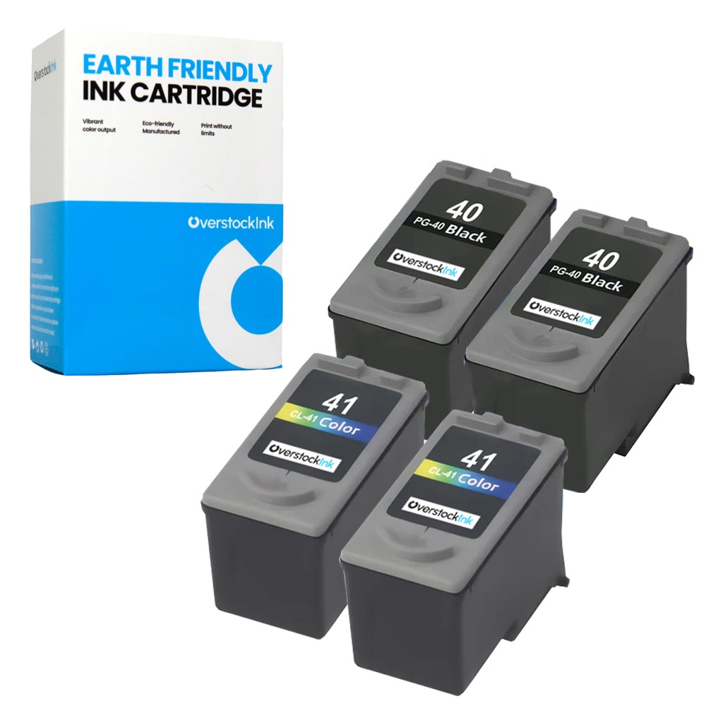 OSI 4PK Compatible Canon 40 41 Printer Ink Cartridge for PIXMA MX300 MX310 MX318