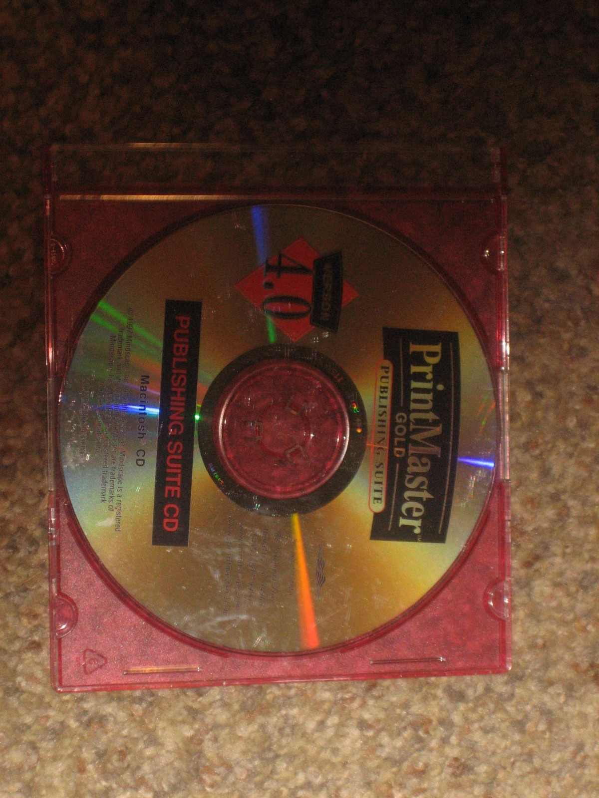 PrintMaster Gold 4.0 Publishing Suite (PC, CD-ROM, 1997) CD FOR MAC