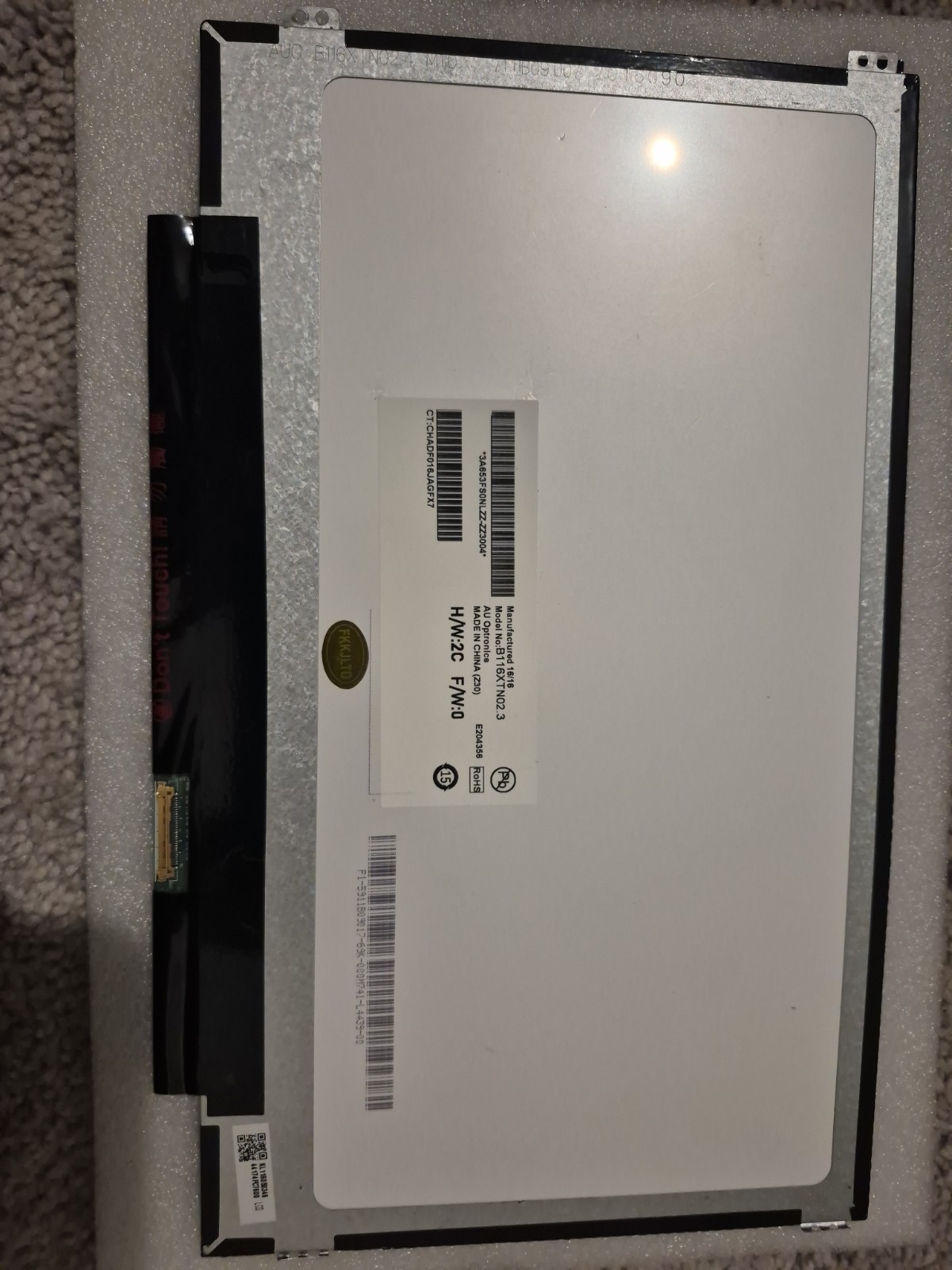 B116XTN02.3 Non-Touch Laptop Led Lcd Screen 11.6" HD 30 Pin
