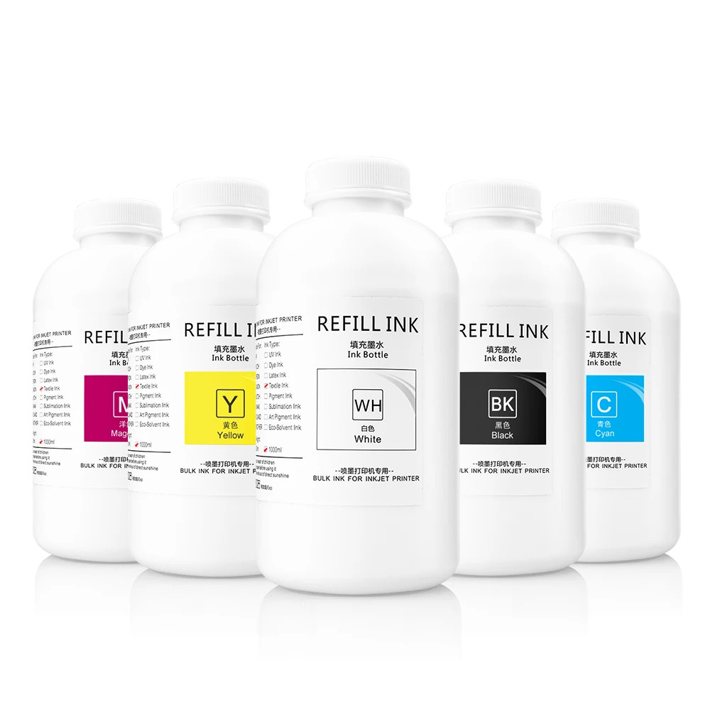 A3 DTG Refill Digital Textile Ink for Epson F3000 F2130 F2000 7880 9880 Printer