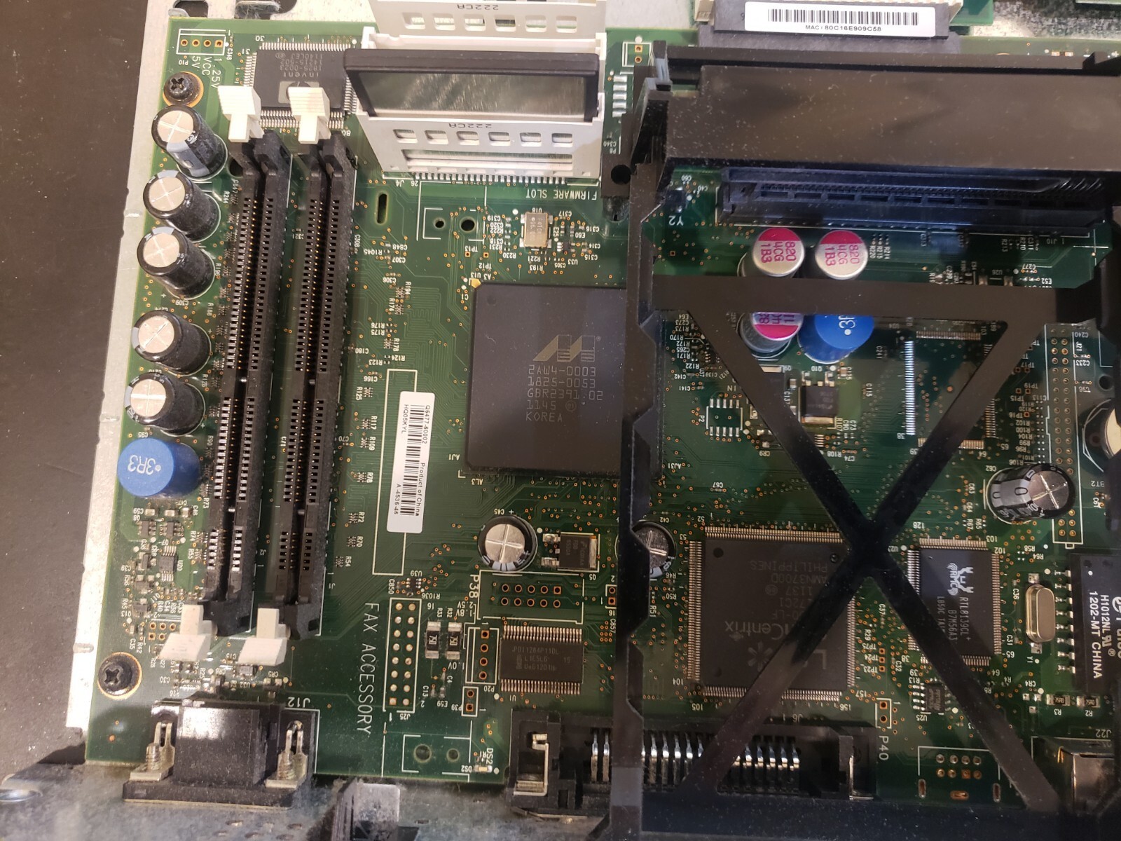 HP LaserJet 9050 Formatter Board System board, main logic PCA.