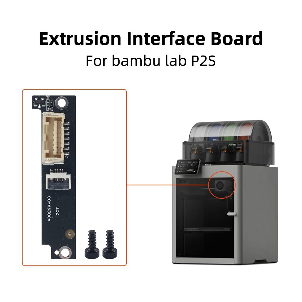For Bambu Lab P2S 3D Printer Extruder Interface Board Replacement Spare Part
