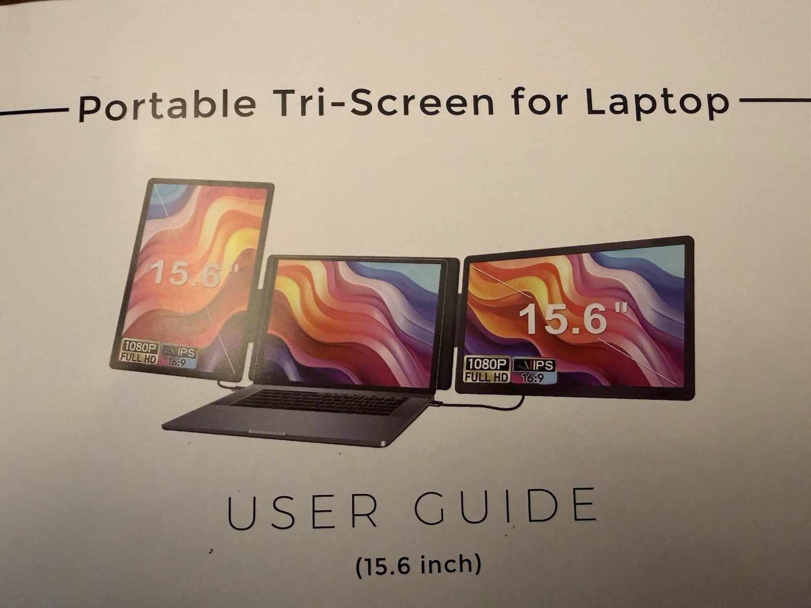 15.6 Laptop Screen Extender Triple Portable Laptop Monitor for 13-17”Laptop