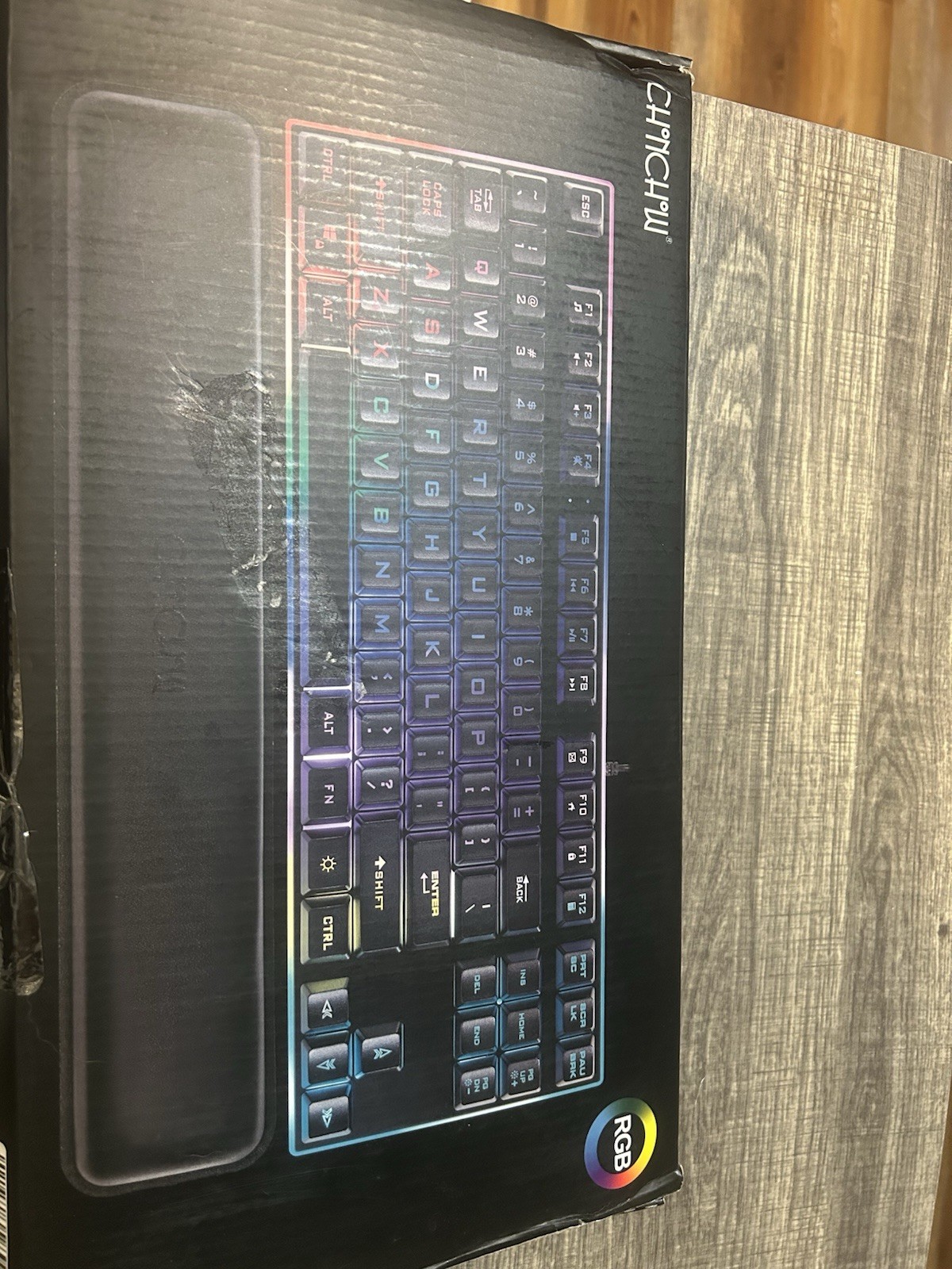 CHONCHOW Compact Gaming Keyboard RGB Backlit, USB Wired