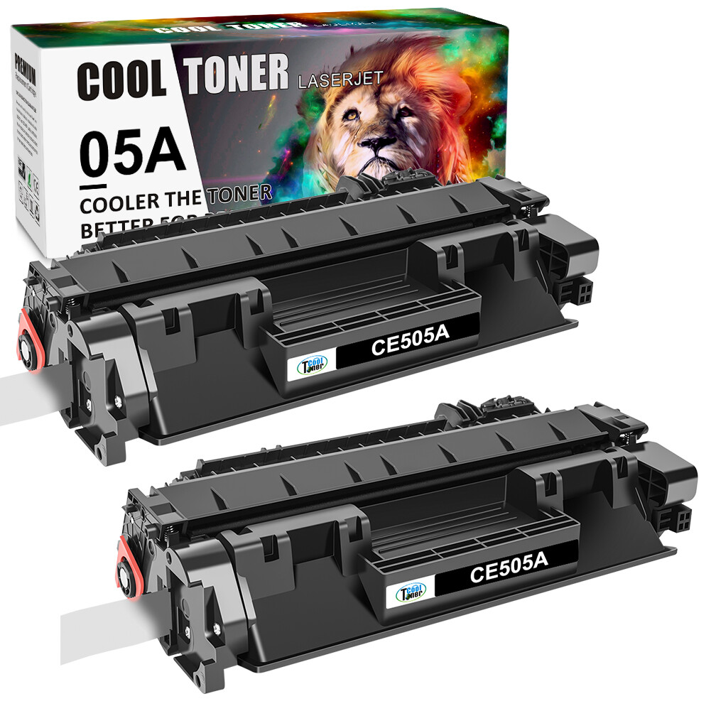 2PK Black CE505A Toner Cartridge For HP 05A LaserJet P2035 P2050 P2035n P2055dn