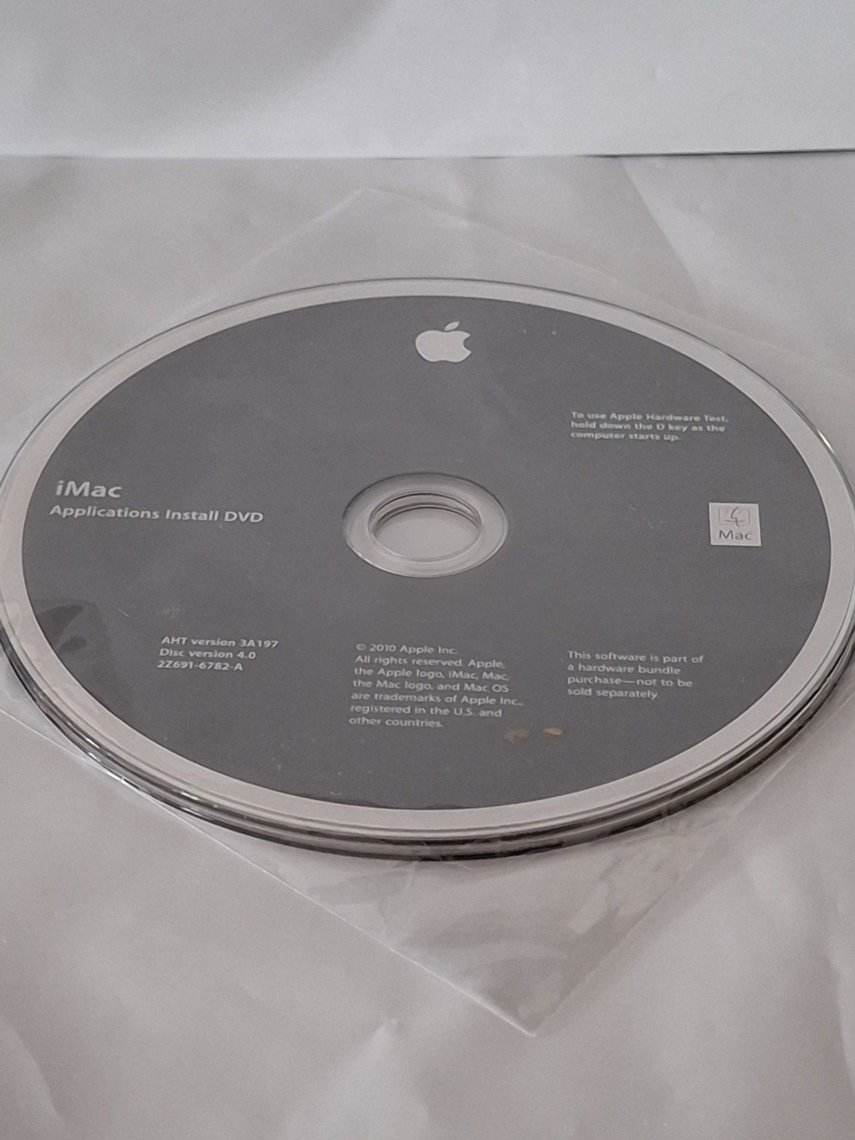Apple iMac Applications Install DVD 3A197 Version 4.0 NEW SEALED 