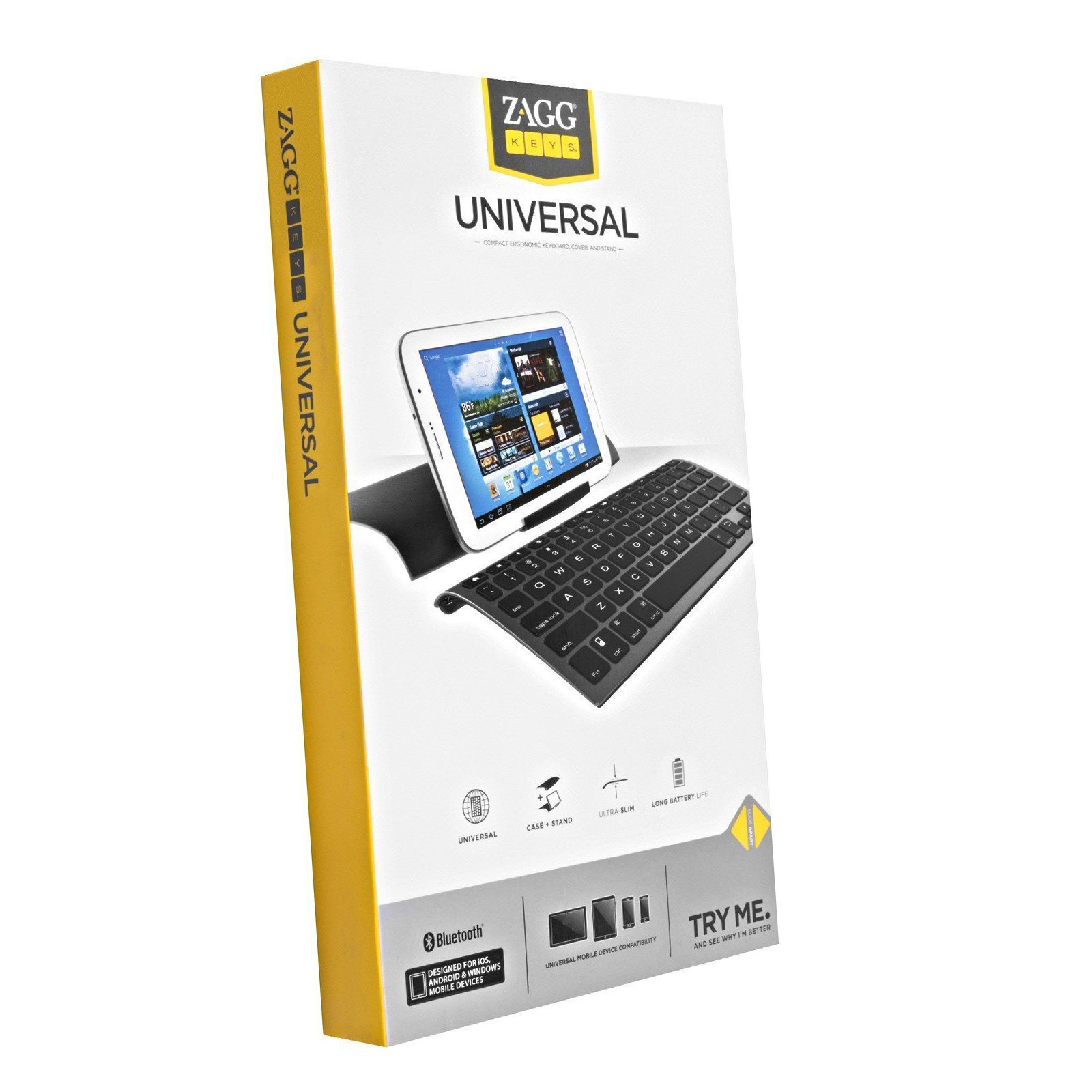 Wireless Bluetooth Keyboard with Stand for Smartphones and Tablets by ZAGG 