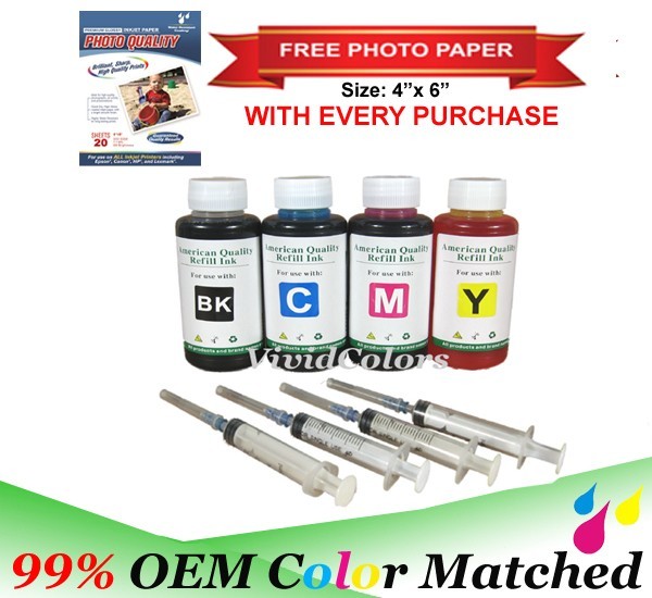 400ML VC Ink Refill Kit for HP 60 61 62 63 64 65 67XL 910 950 951 952 564