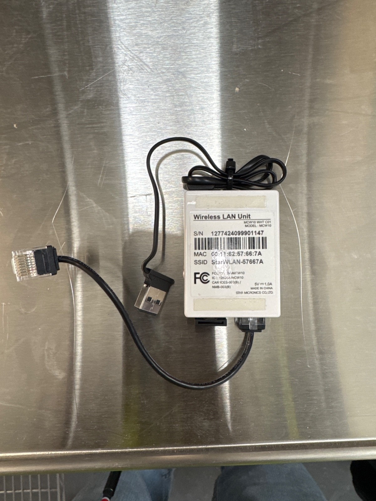 Star Micronics MCW10 Printer Wireless LAN Module MCP31W, MCP21W, TSP143IV