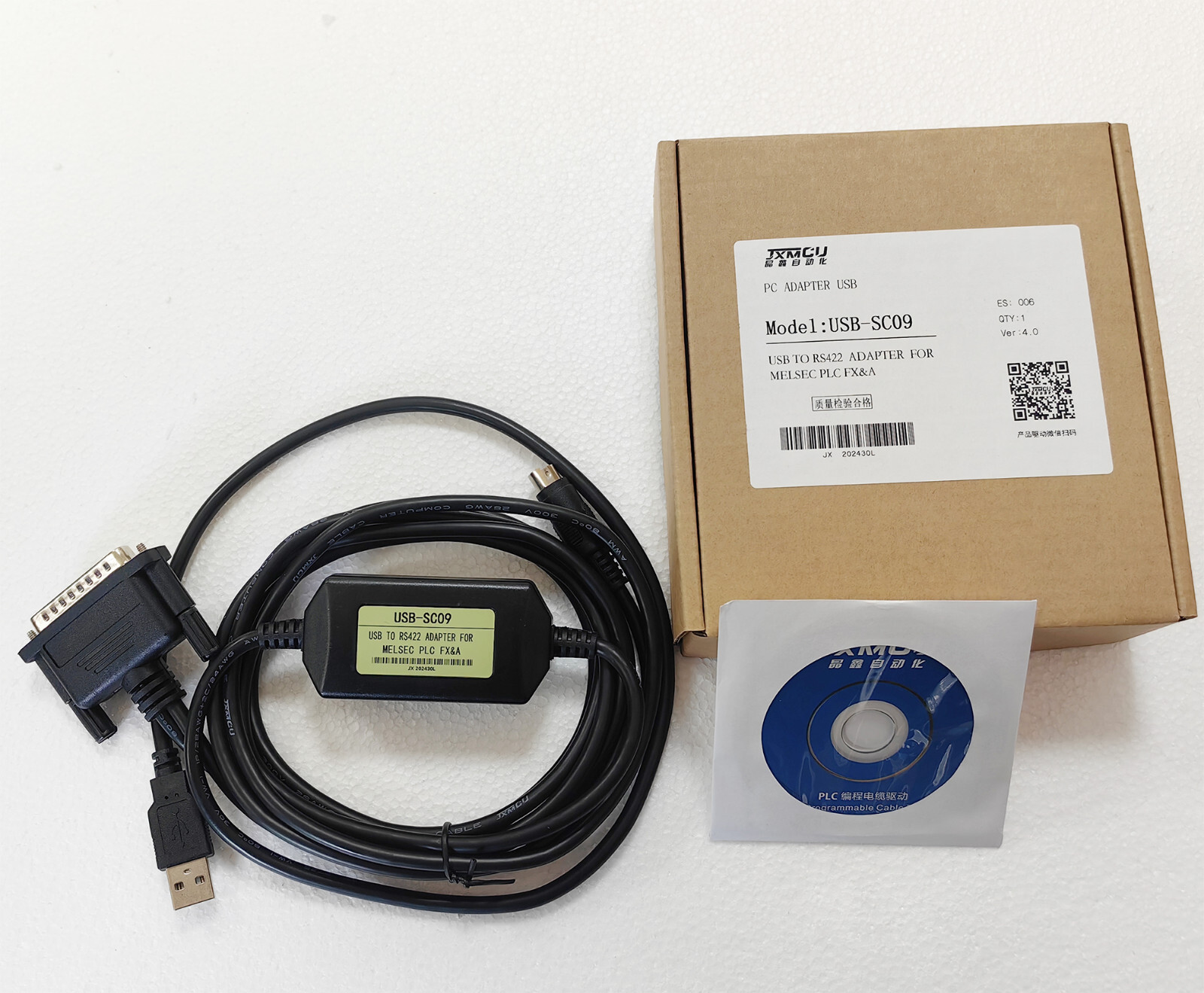 USB-SC09 PLC Programming Download Data Cable For Mitsubishi FX2N 1N A1S