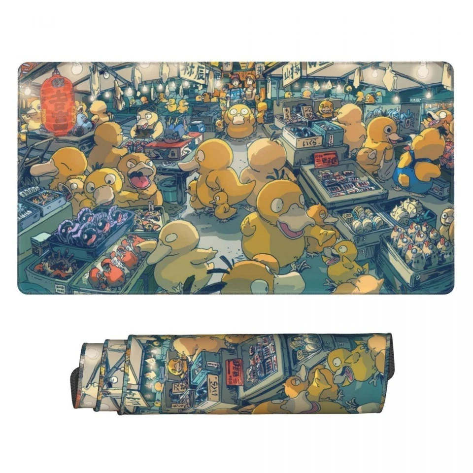 Board Game Pokemon Psyduck Playmat Games Mouse pad Desk Mat Accessories