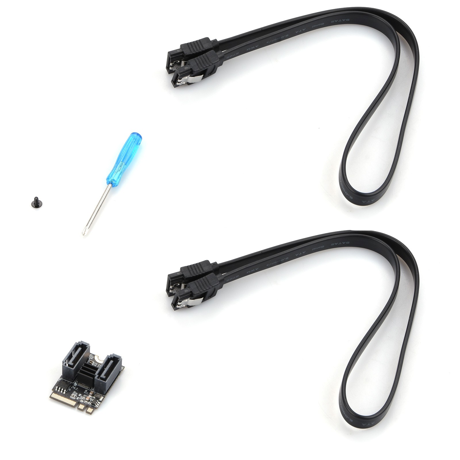 M.2 A+E Key To 2 Port SATA Extende Card M2 To Sata3.0 Expansion Key-A Key-E M.2/
