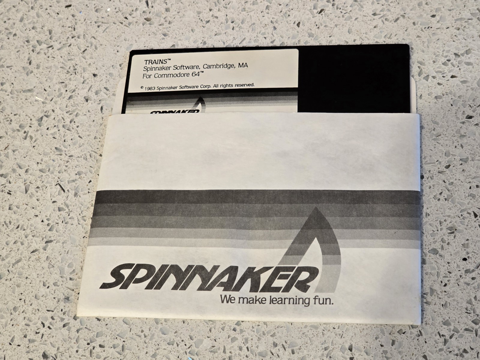 Commodore 64 Trains Spinnaker Software Disk 1980s Game Vintage 