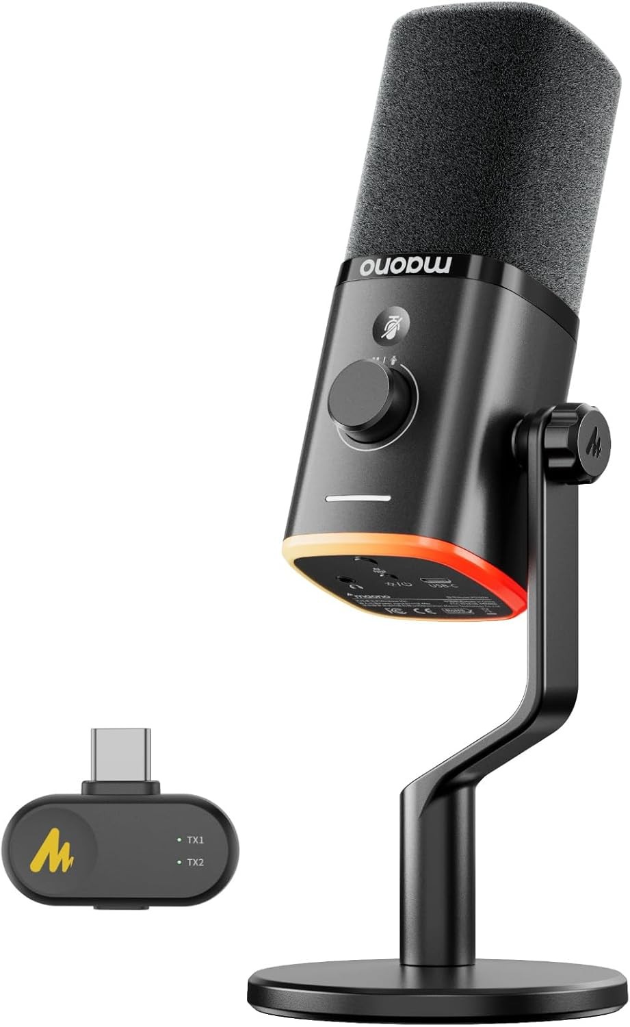Dynamic Microphone Designed for Gaming and Streaming — Black