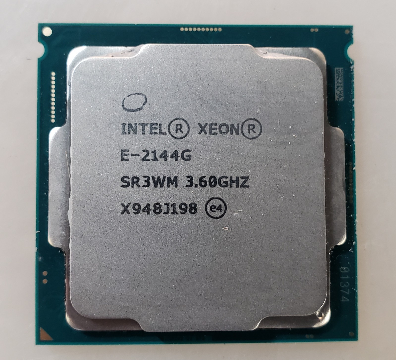 Intel Xeon E-2144G SR3WM 3.60GHz CPU Processor