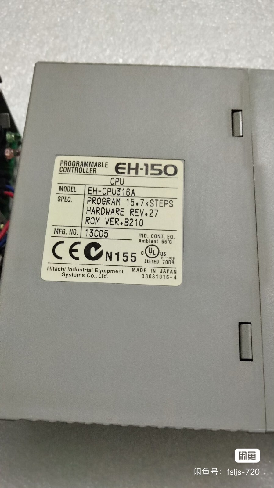 1PC USED EH-CPU316A PLC programming module Via DHL or FedEX